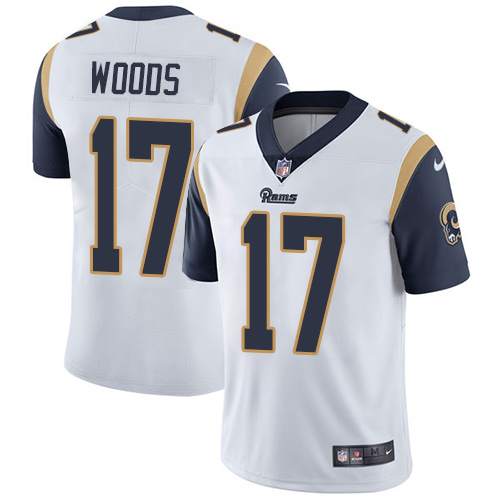 Nike Rams #17 Robert Woods White Men's Stitched NFL Vapor Untouchable Limited Jersey - Click Image to Close